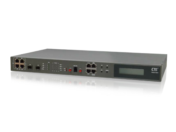Управляемый модульный оптоволоконный мультиплексор FMUX1001 - 16E1 / T1 + 4x GbE / FE